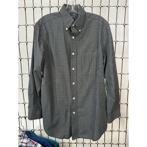 Four Mens Medium Long Sleeve Button-Up Shirt Apt 9 Van Heusen St Johns Bay Croft - Picture 12 of 16